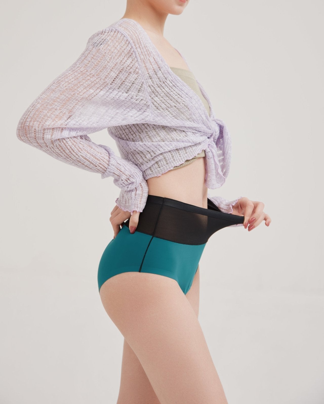 All-Day Bloating Support Leakproof Hi-Waist Briefs