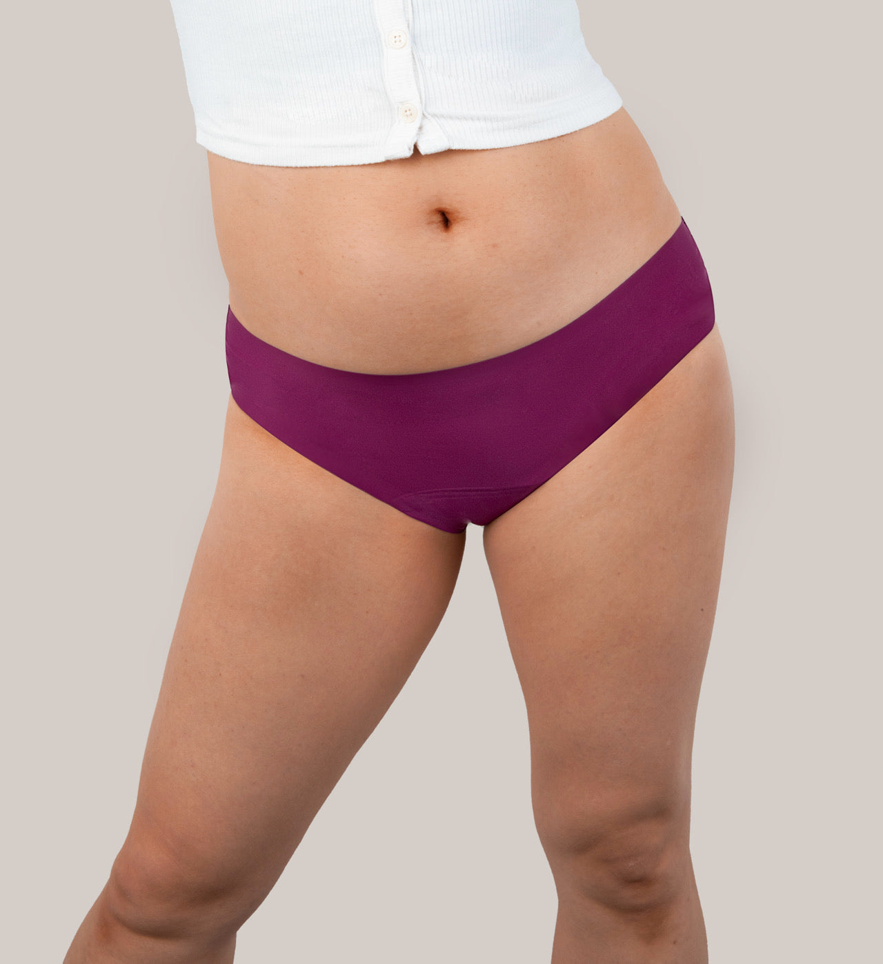 Satiny Lacy Leakproof Bikini