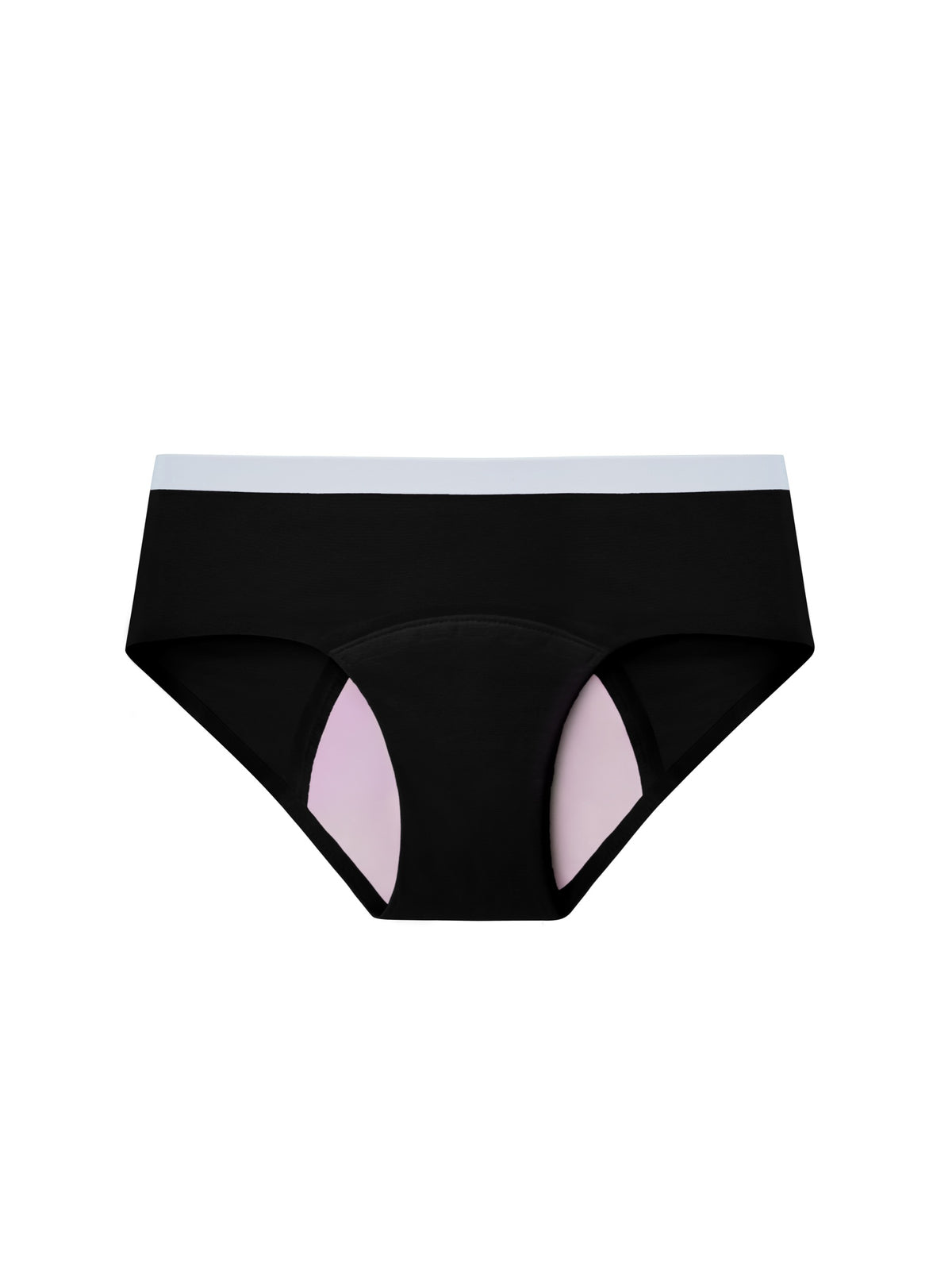 All-Night Classic Briefs in Black with pink gusset