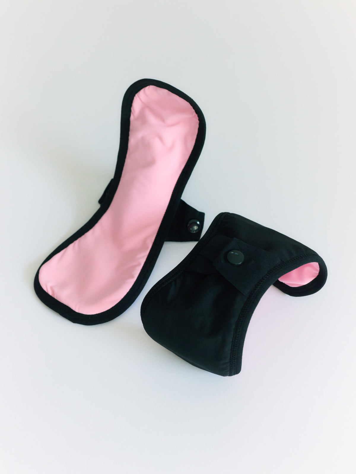 B.Peachy pink contact layer and rolled reusable pad