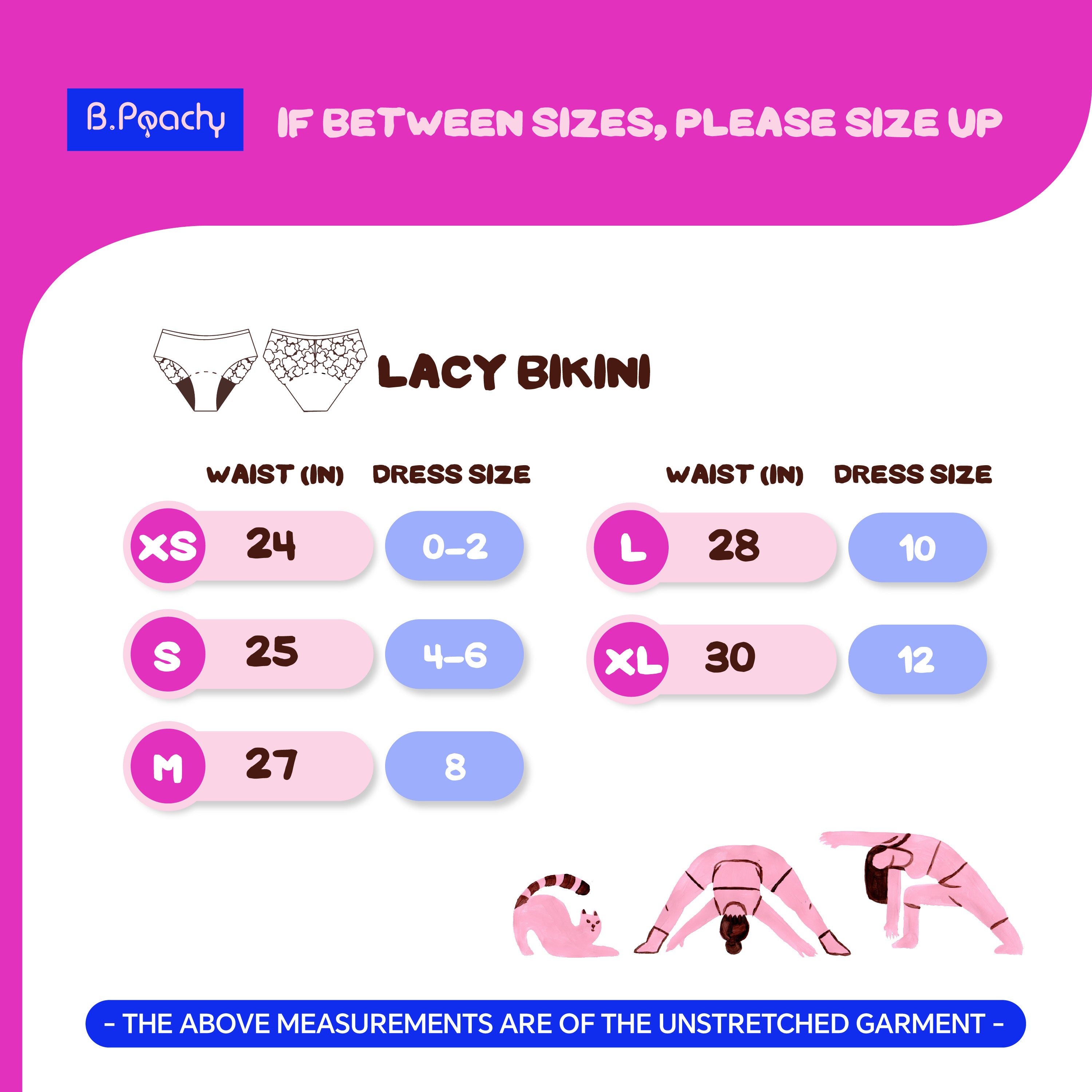 Satiny Lacy Leakproof Bikini