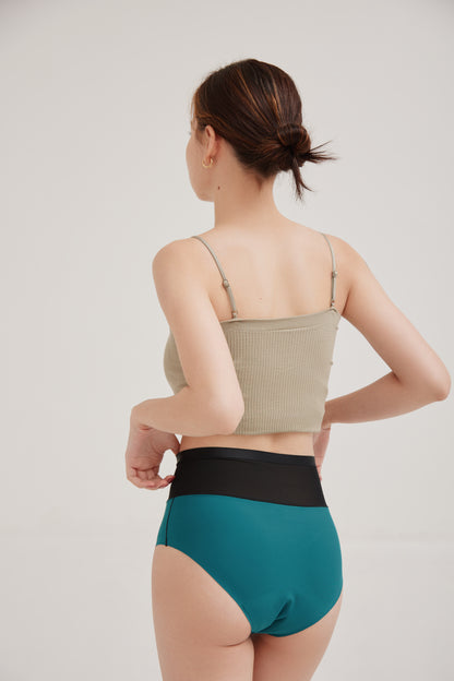 Deep Sleep Bloating Support Leakproof Hi-Waist Briefs with Natural Antibacterial Properties