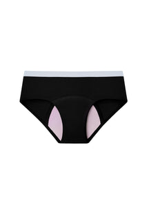 All-Night Classic Briefs in Black with pink gusset
